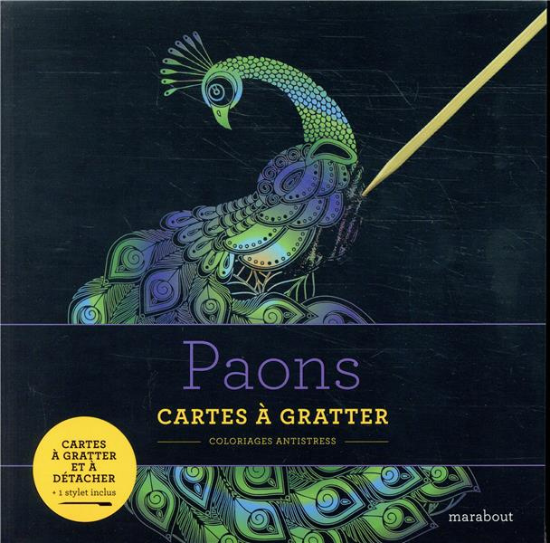 Emprunter Paons. Cartes à gratter et à détacher. Avec un stylet livre