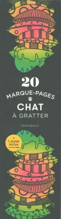 Emprunter 20 marque-pages chat à gratter. Avec 1 stylet inclus livre