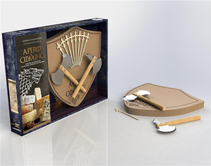 Emprunter Coffret Apéro is coming. Avec 1 planche à découper, 2 couteaux haches et 8 piques apéritifs livre