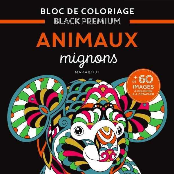 Emprunter Animaux mignons. Bloc de coloriages Black Premium livre