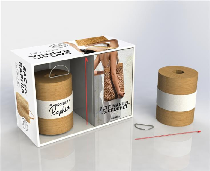 Emprunter Coffret Je crochète mon sac en raphia. Avec 2 bobines de raphia et 1 crochet livre