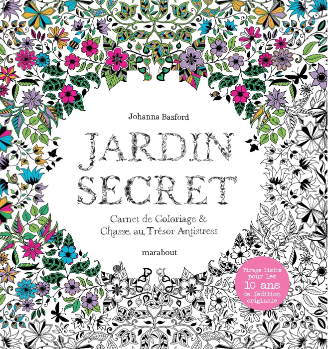 Emprunter Jardin secret. Carnet de coloriage & chasse au trésor antistress livre
