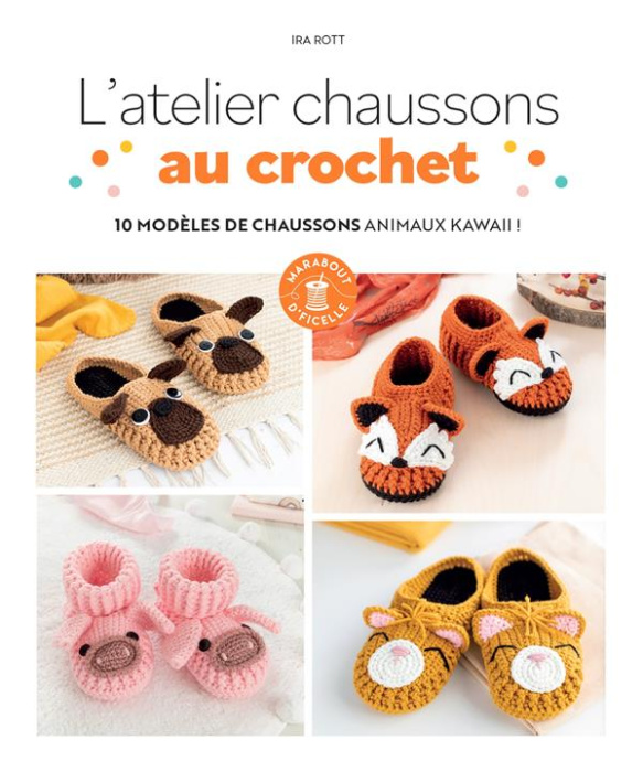 Emprunter L'atelier chaussons au crochet. 10 modèles de chaussons animaux kawii ! livre
