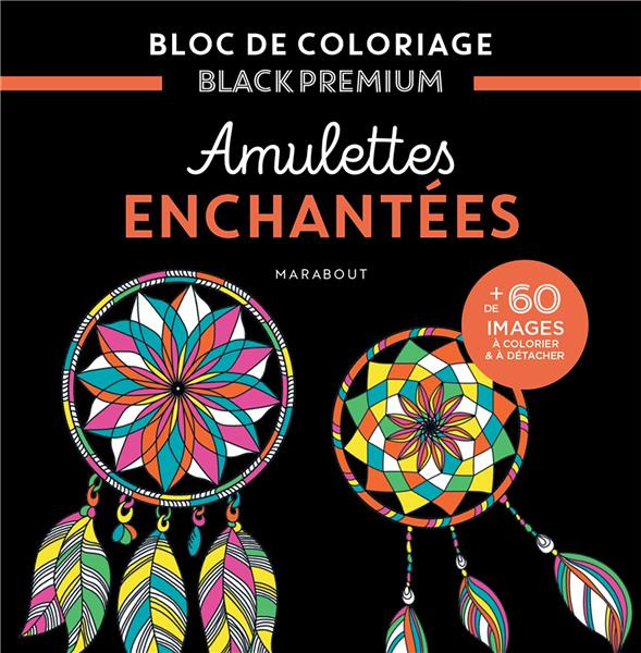 Emprunter Amulettes enchantées. Bloc de coloriage black premium livre