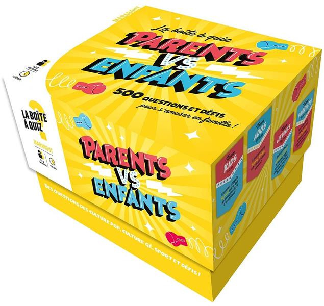 Emprunter La boîte à quiz Parents vs enfants. 500 questions et défis pour s'amuser en famille ! livre