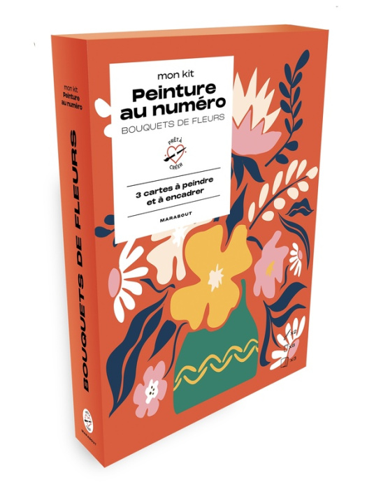Emprunter Mon kit peinture au numéro . Bouquet de fleurs - Coffret avec 3 cartes à peindre à encadrer, avec 2 livre