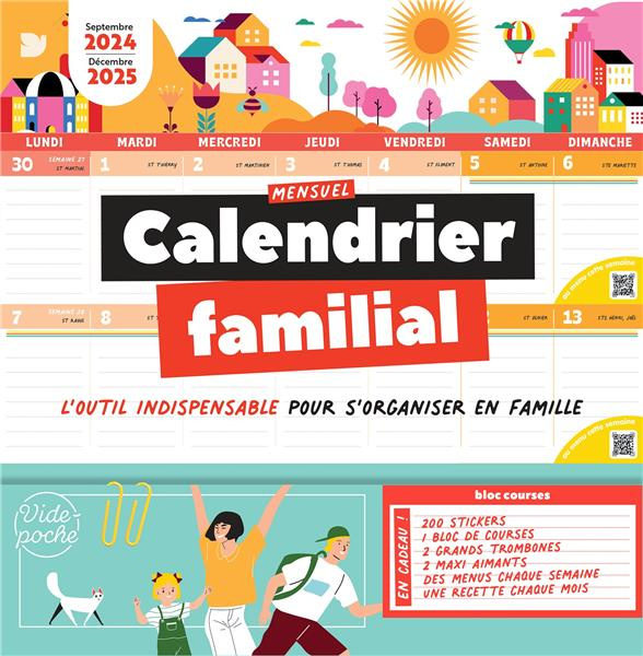 Emprunter Calendrier familial mensuel. Edition 2024-2025 livre