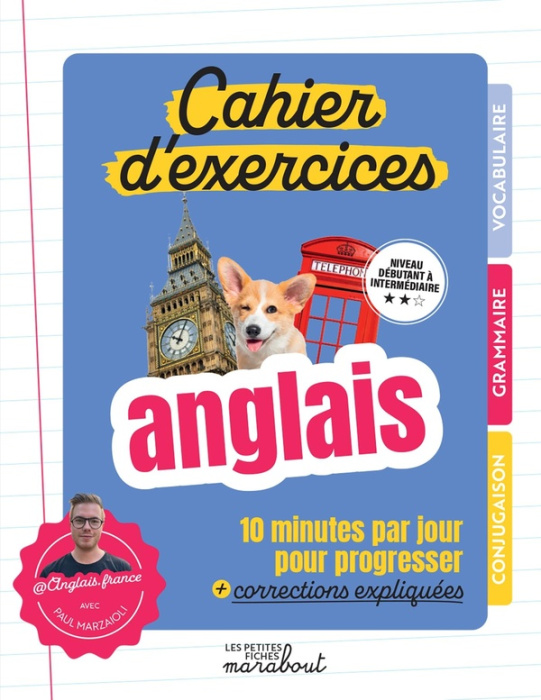 Emprunter Anglais cahier d'exercices. 10 minutes par jour pour progresser corrections expliquées livre