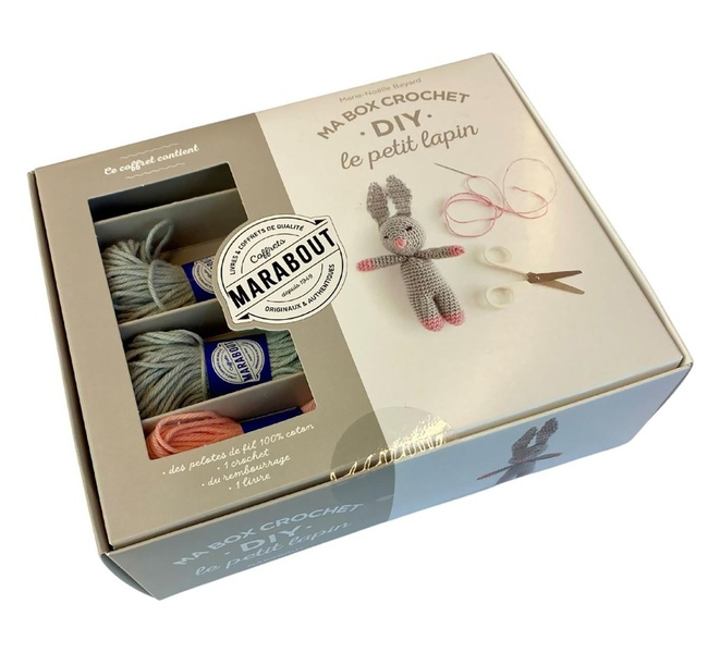 Emprunter Ma box crochet DIY le petit Lapin. Avec 3 fils de couleur 100% coton, 1 crochet, du rembourrage, et livre