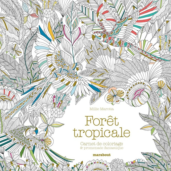 Emprunter Forêt tropicale. Carnet de coloriage & aventure antistress livre