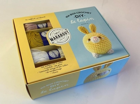 Emprunter Ma box crochet DIY Le lapin. Avec 3 fils de couleur 100% coton, 2 yeux, 1 pancarte vierge et son rub livre