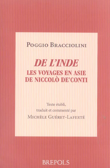 Emprunter De l'Inde. Les voyages en Asie de Niccolo De'Conti, de varietate fortunae livre IV livre