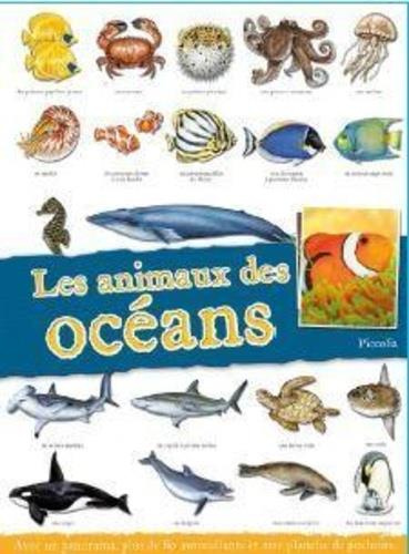 Emprunter Les animaux des océans. Avec un panorama, plus de 80 autocollants et une planche de pochoirs livre