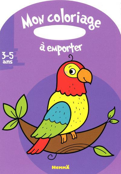 Emprunter Mon coloriage à emporter perroquet livre