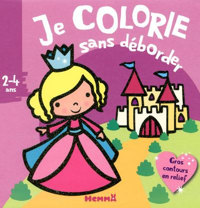 Emprunter Je colorie sans déborder Princesses. Gros contours en relief livre