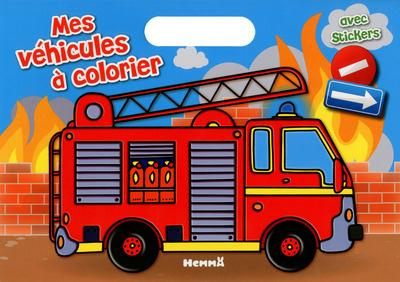 Emprunter Mes véhicules à colorier. Avec stickers livre