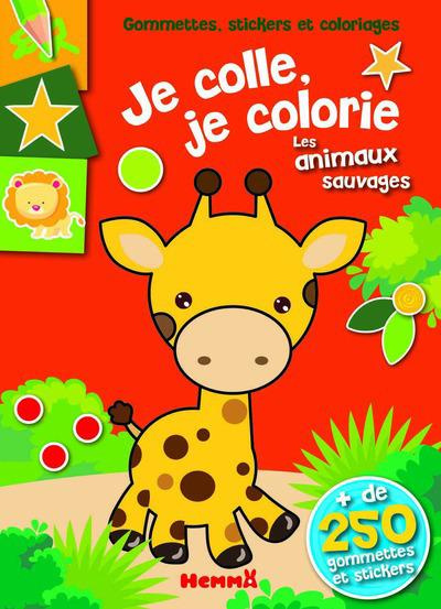 Emprunter Je colle, je colorie les animaux sauvages. de 250 gommettes et stickers livre