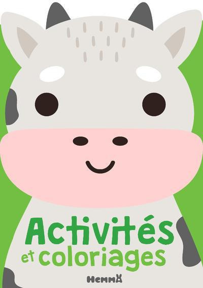Emprunter Activités et coloriages vache. stickers livre
