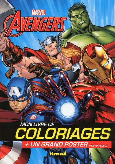 Emprunter Mon livre de coloriages Marvel Avengers. un grand poster (recto verso) livre