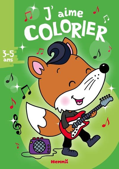 Emprunter J'aime colorier renard rocker livre