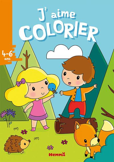 Emprunter J'aime colorier la forêt-renard livre