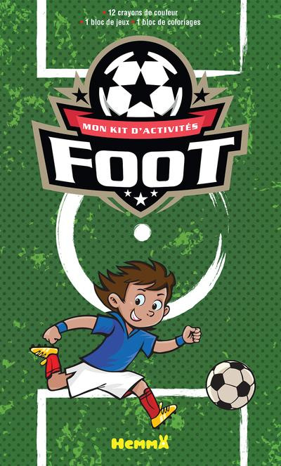 Emprunter Mon kit d'activités Foot. 12 crayons de couleur, 1 bloc de jeux, 1 bloc de coloriages livre