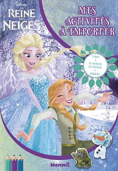 Emprunter La Reine des Neiges - Mes activités à emporter. Avec 1 bloc 6 crayons de couleur des stickers livre