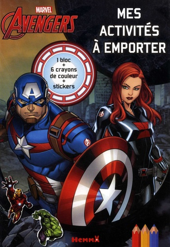 Emprunter Avengers Mes activités à emporter. Avec 1 bloc, 6 crayons de couleur, des stickers livre