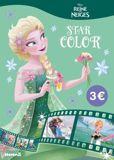 Emprunter La reine des neiges Star Color. Fond vert livre