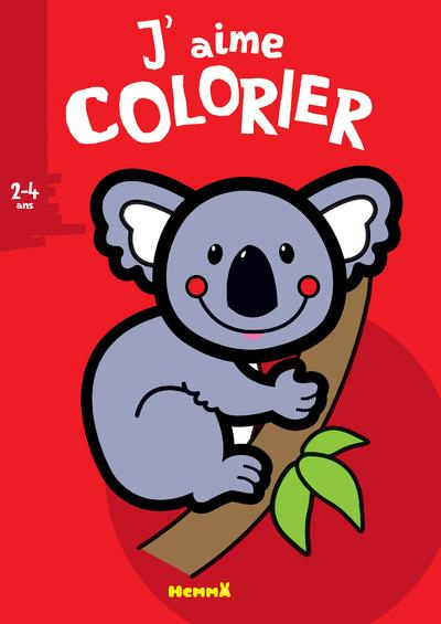 Emprunter J'aime colorier koala livre