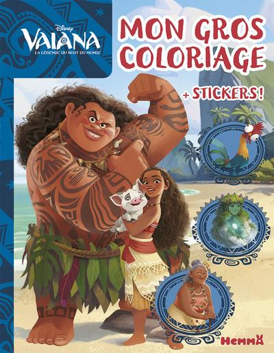 Emprunter Mon gros coloriage Vaiana, la légende du bout du monde stickers ! livre