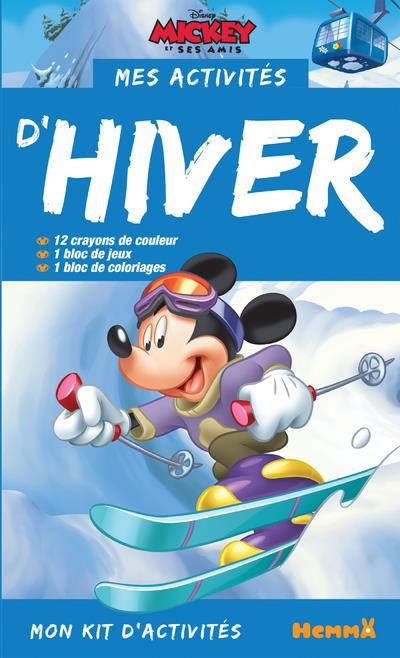 Emprunter Mes activités d'hiver Mickey et ses amis. Avec 12 crayons de couleur, 1 bloc jeux, 1 bloc coloriage livre
