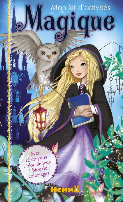 Emprunter Mon kit d'activités Magique. Avec 12 crayons de couleur, 1 bloc de jeux, 1 bloc de coloriages livre