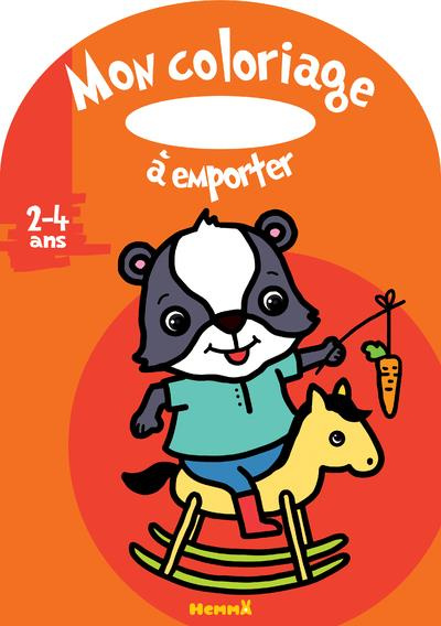 Emprunter Mon coloriage à emporter Cheval à bascule livre