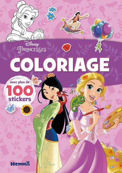 Emprunter Disney Princesses coloriage avec plus de 100 stickers. Raiponce et Mulan livre