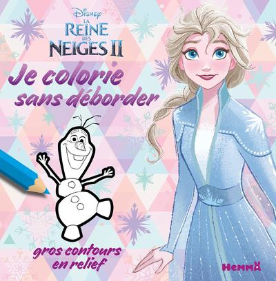Emprunter Je colorie sans déborder La Reine des Neiges II. Elsa et Olaf. Gros contours en relief livre