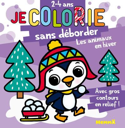 Emprunter Je colorie sans déborder Les animaux en hiver. Avec gros contours en relief ! livre