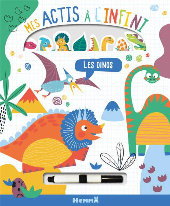 Emprunter Les dinos. Avec un feutre effaçable livre