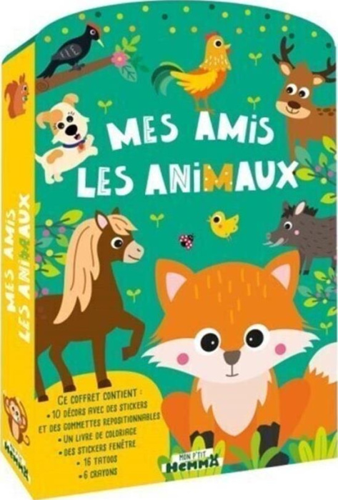Emprunter Mes amis les animaux. Ce coffret contient : 10 décors avec des stickers et des gommettes repositionn livre