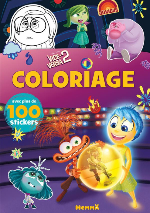 Emprunter Disney Pixar Vice-versa 2. Coloriage avec plus de 100 stickers livre