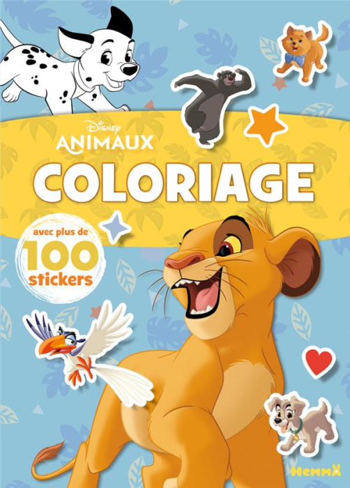 Emprunter Disney Animaux (Roi Lion). Coloriage avec plus de 100 stickers livre