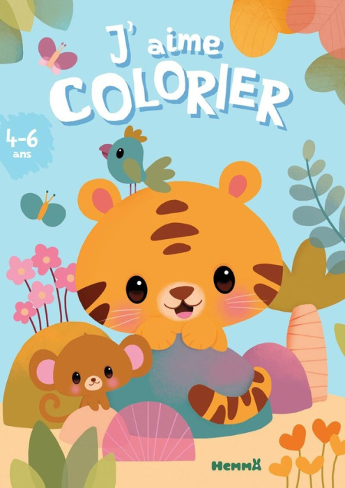 Emprunter J'aime colorier (Tigre et singe) livre
