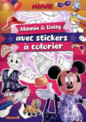 Emprunter Minnie et Daisy avec stickers à colorier livre