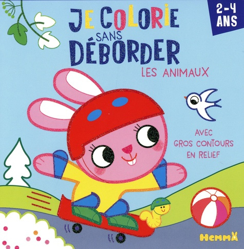 Emprunter Je colorie sans déborder Les animaux. Avec gros contours en relief livre