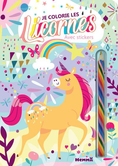 Emprunter Je colorie les licornes avec stickers livre
