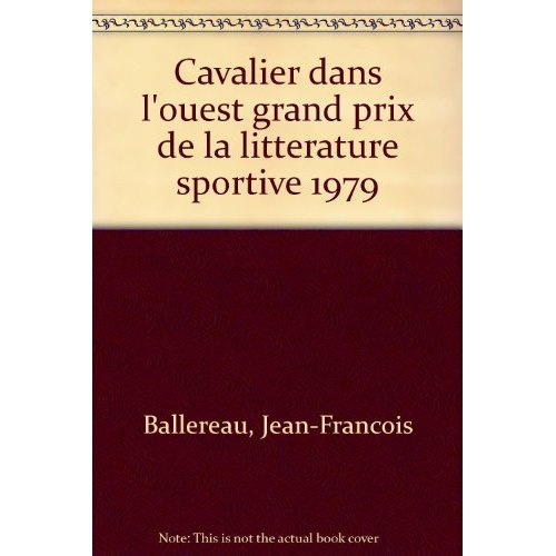 Emprunter CAVALIER DANS L'OUEST - DU CANADA AU MEXIQUE livre