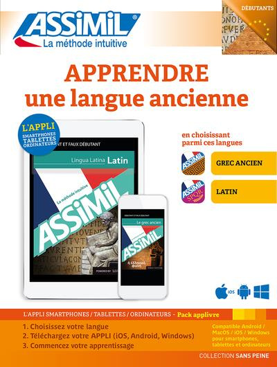Emprunter Apprendre une langue ancienne. Grec ancien, latin débutants livre