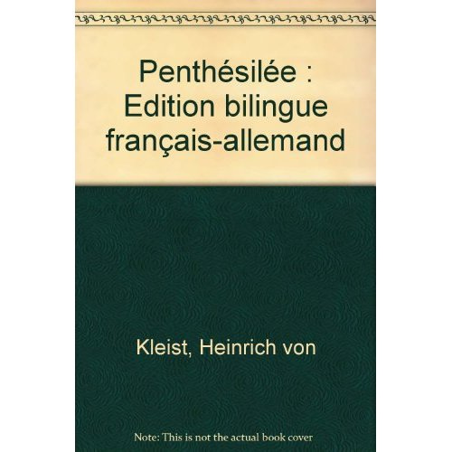 Emprunter Penthésilée. Edition bilingue français-allemand livre