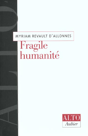 Emprunter Fragile humanité livre