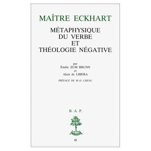 Emprunter Maître Eckhart. Métaphysique du Verbe et théologie négative livre